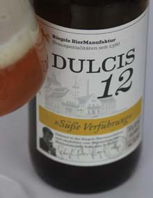 Im Biertest: Riegele Dulcis12 Etikett