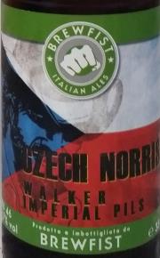 Brewfist Czech Norris Walker Imperial Pils Etikett