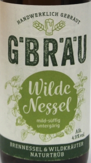 G. Bräu Wilde Nessel Etikett